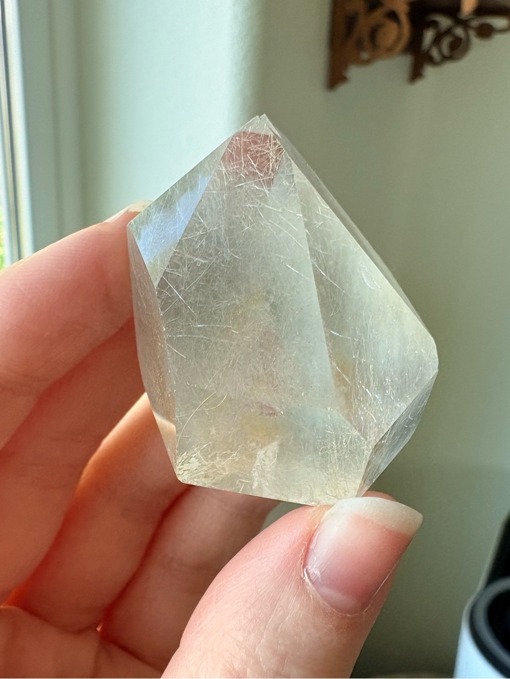 Angel Hair Rutile Quartz Crystal - Picture 3 of 8